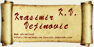 Krasimir Vejinović vizit kartica